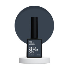 NAILSOFTHEDAY Lakier hybrydowy Let's special Graphite, 10 ml